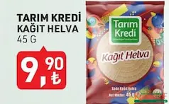 TARIM KREDİ KAĞIT HELVA 45 G TARIM KREDİ KAĞIT HELVA 45 G